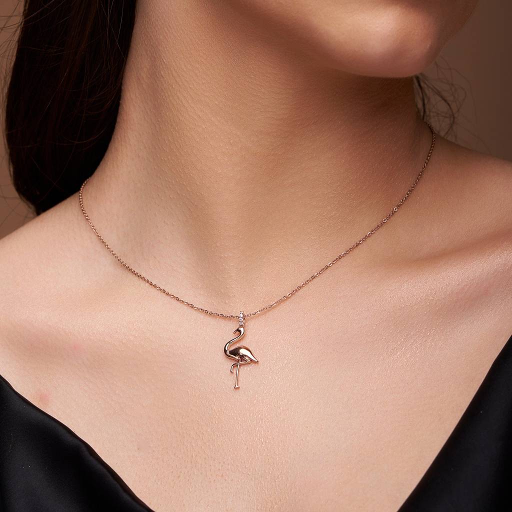 Artisan Flamingo Necklace : KNC0020