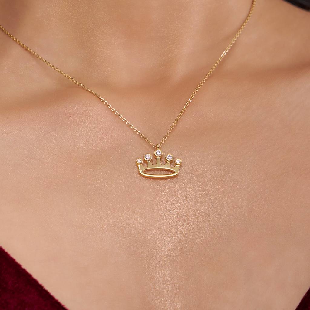 Queen Crown Logo Neckalce : KNC0026