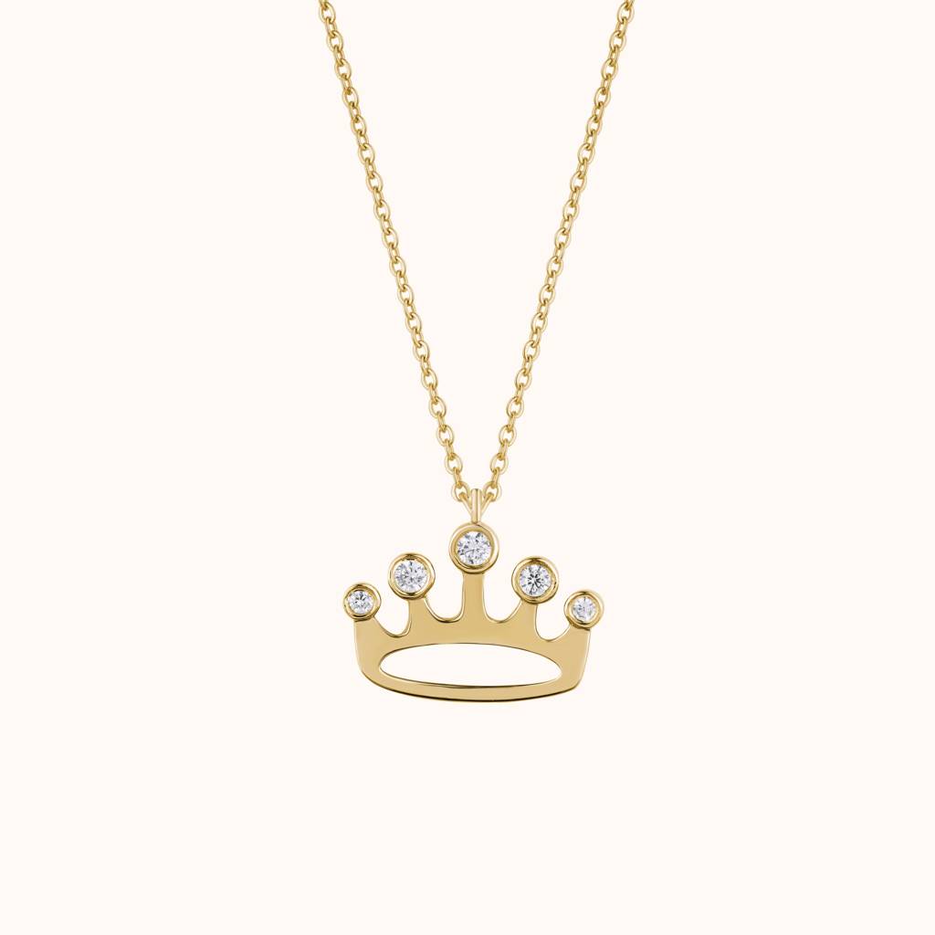 Queen Crown Logo Neckalce : KNC0026