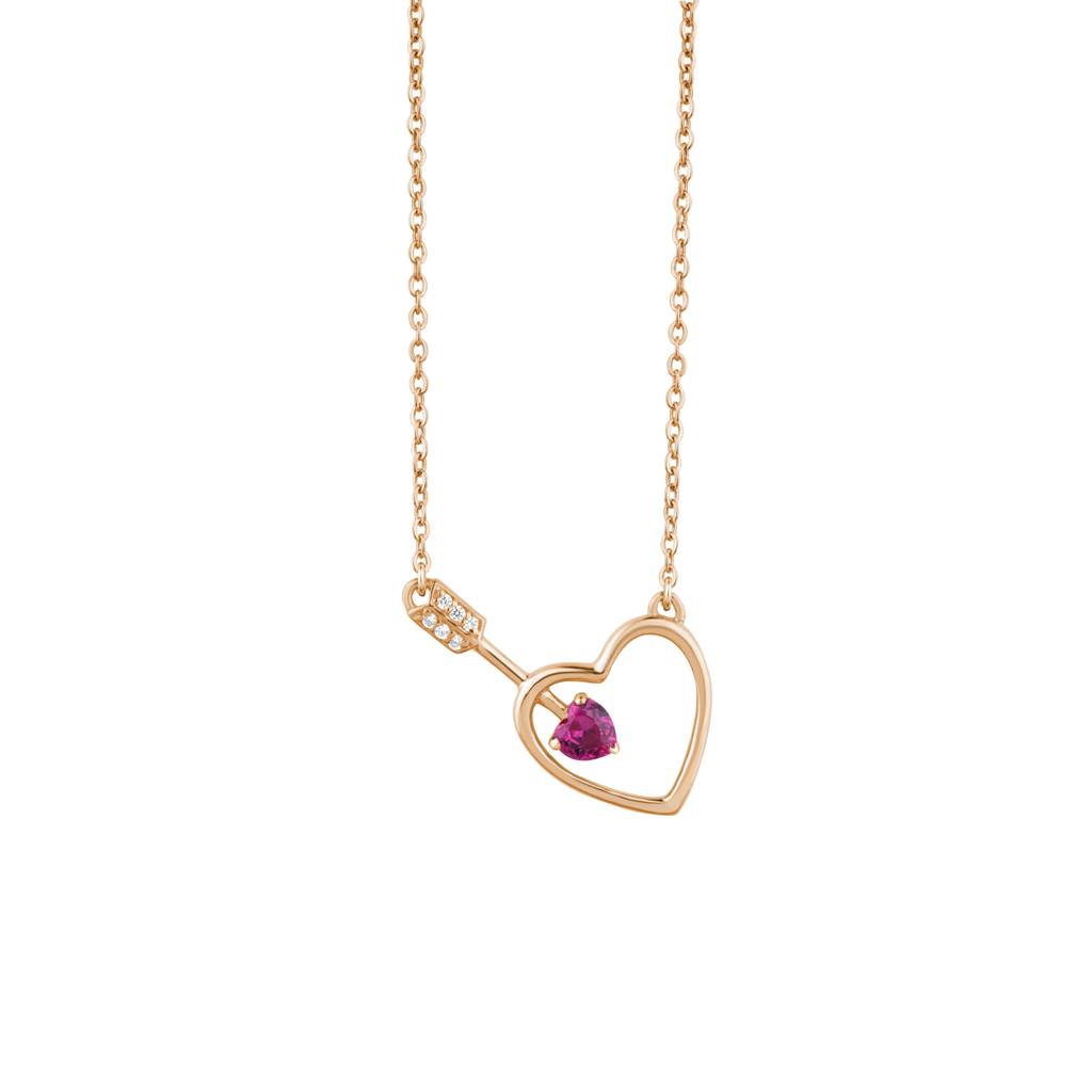 Eternal Love Heart Charm Necklace : KNC0028