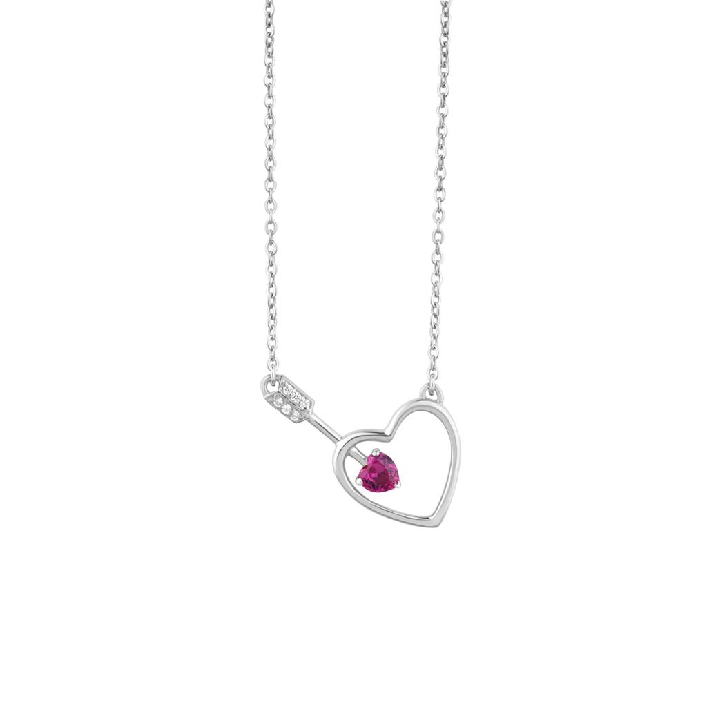 Eternal Love Heart Charm Necklace : KNC0028