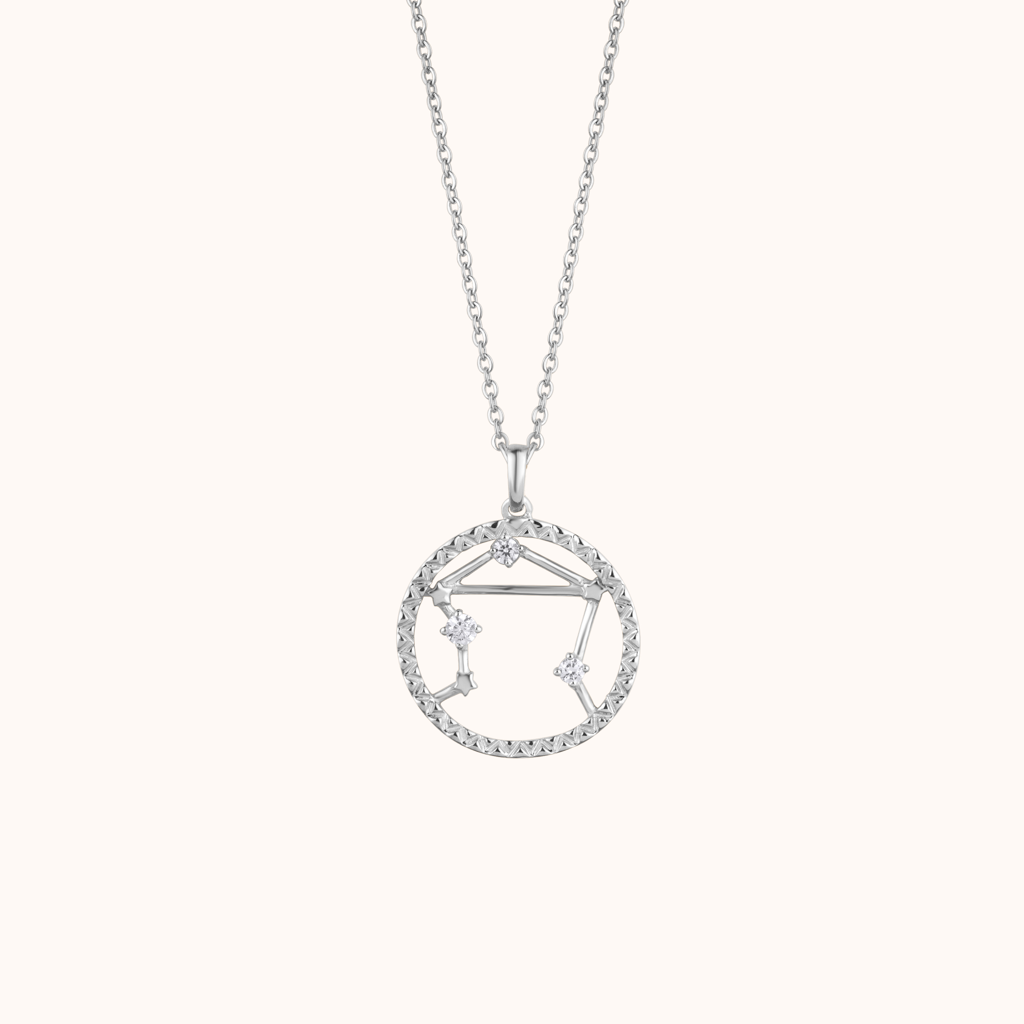Zodiac Sign Silver Pendant : KNC0032-RG