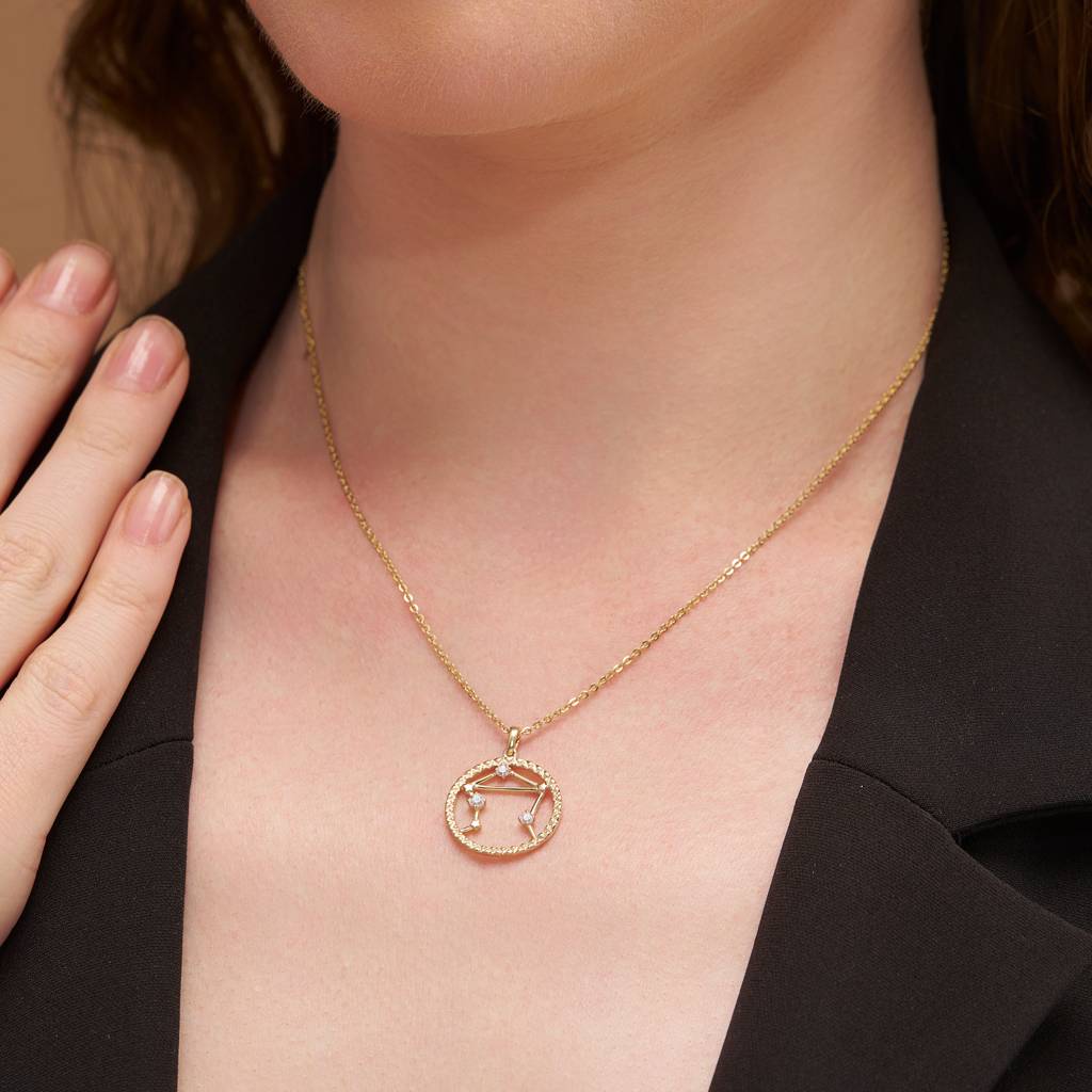 Zodiac Sign Silver Pendant : KNC0032
