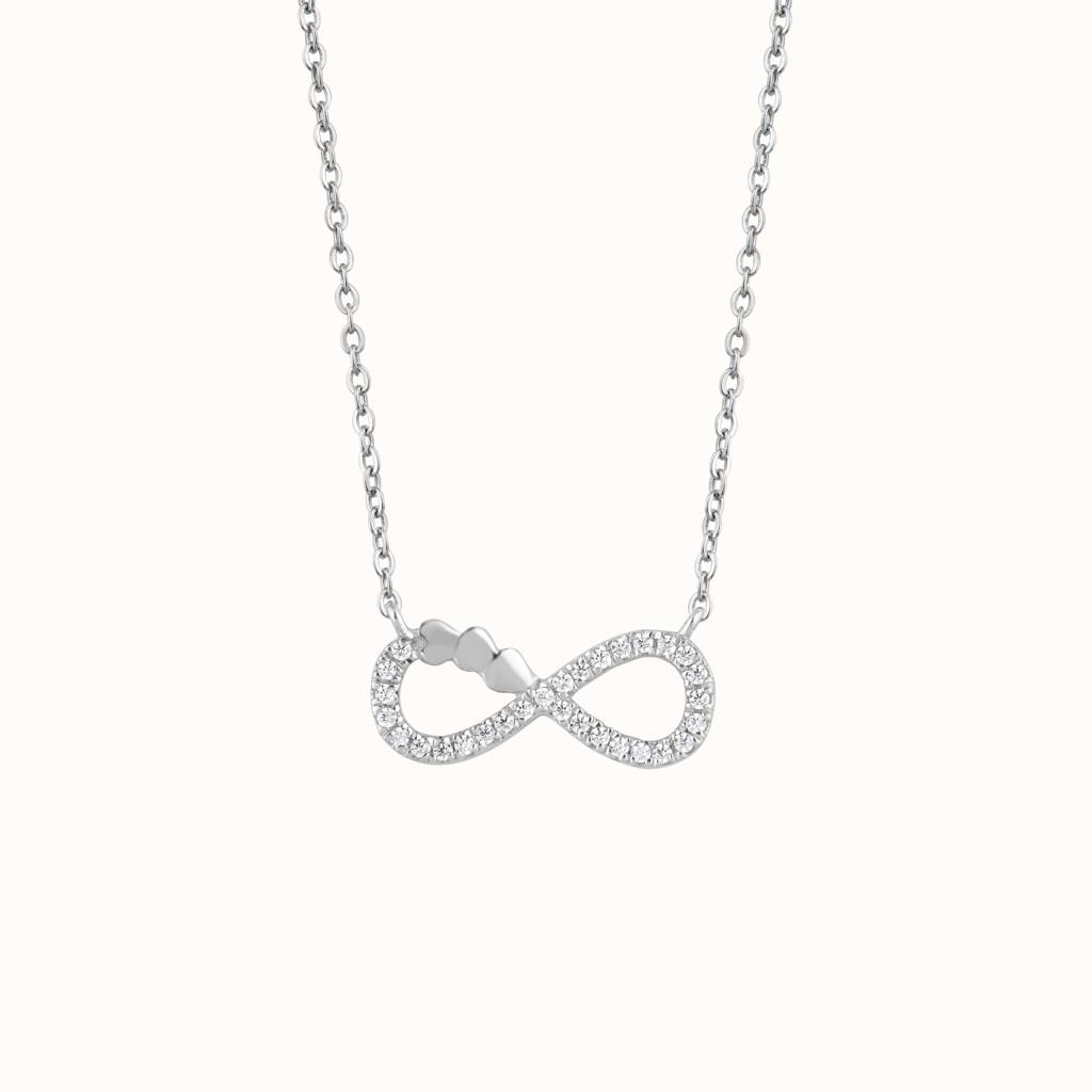 Infinity Heart Necklace : KNC0040-RG