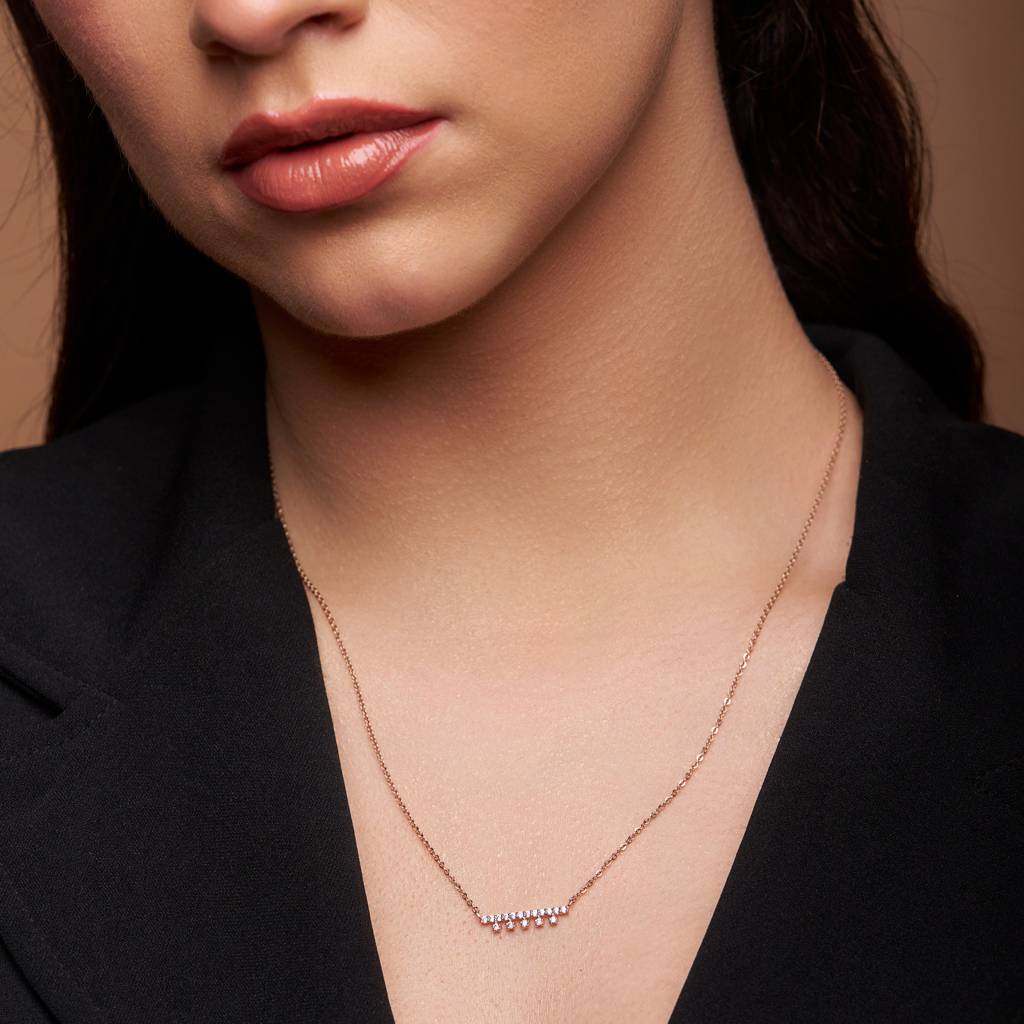 Star And Bar Style Necklace : KNC0049