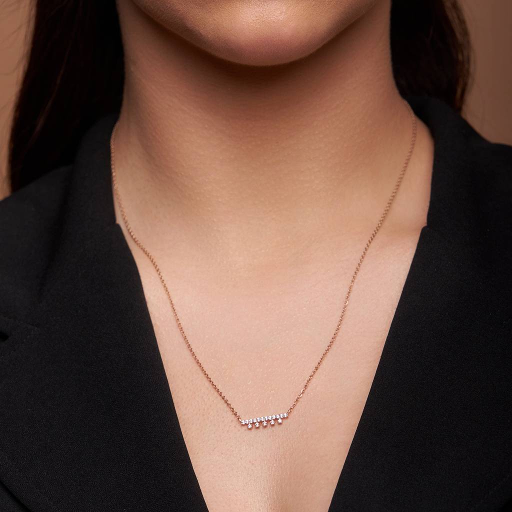 Star And Bar Style Necklace : KNC0049