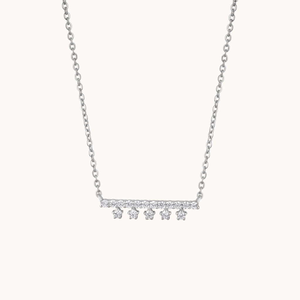Star And Bar Style Necklace : KNC0049