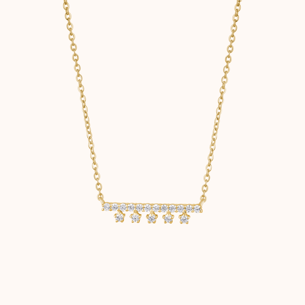 Star And Bar Style Necklace : KNC0049