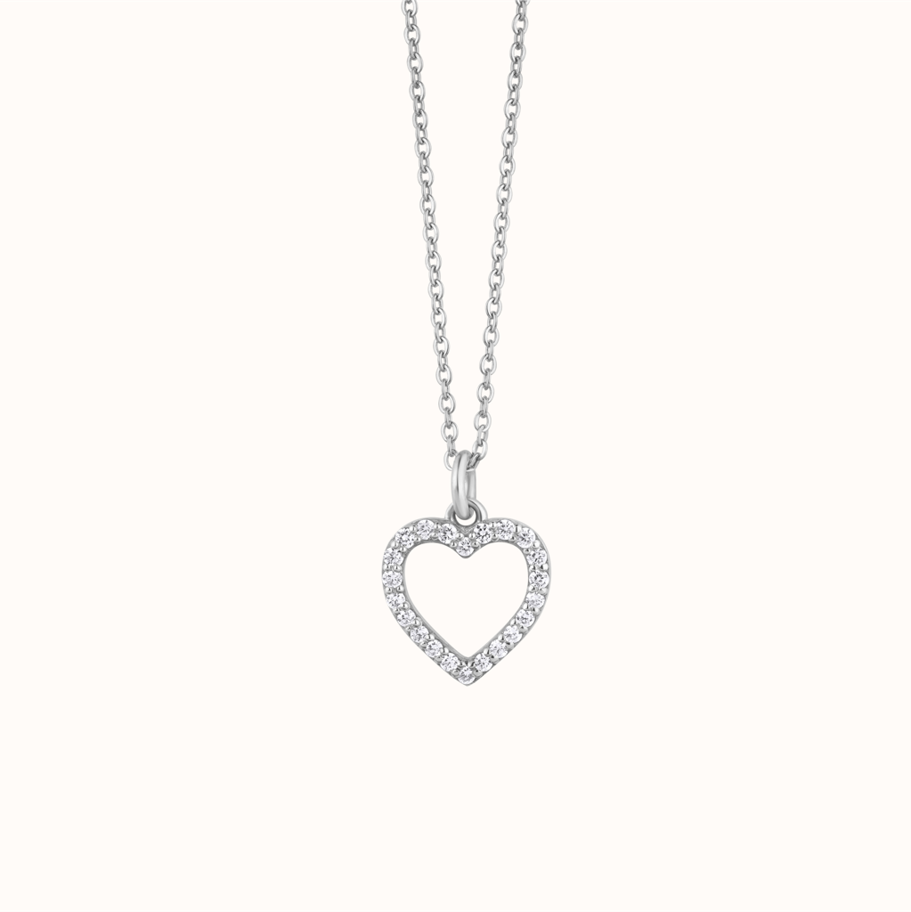 Diamond Setting Heart Pendant : KNC0059-RG