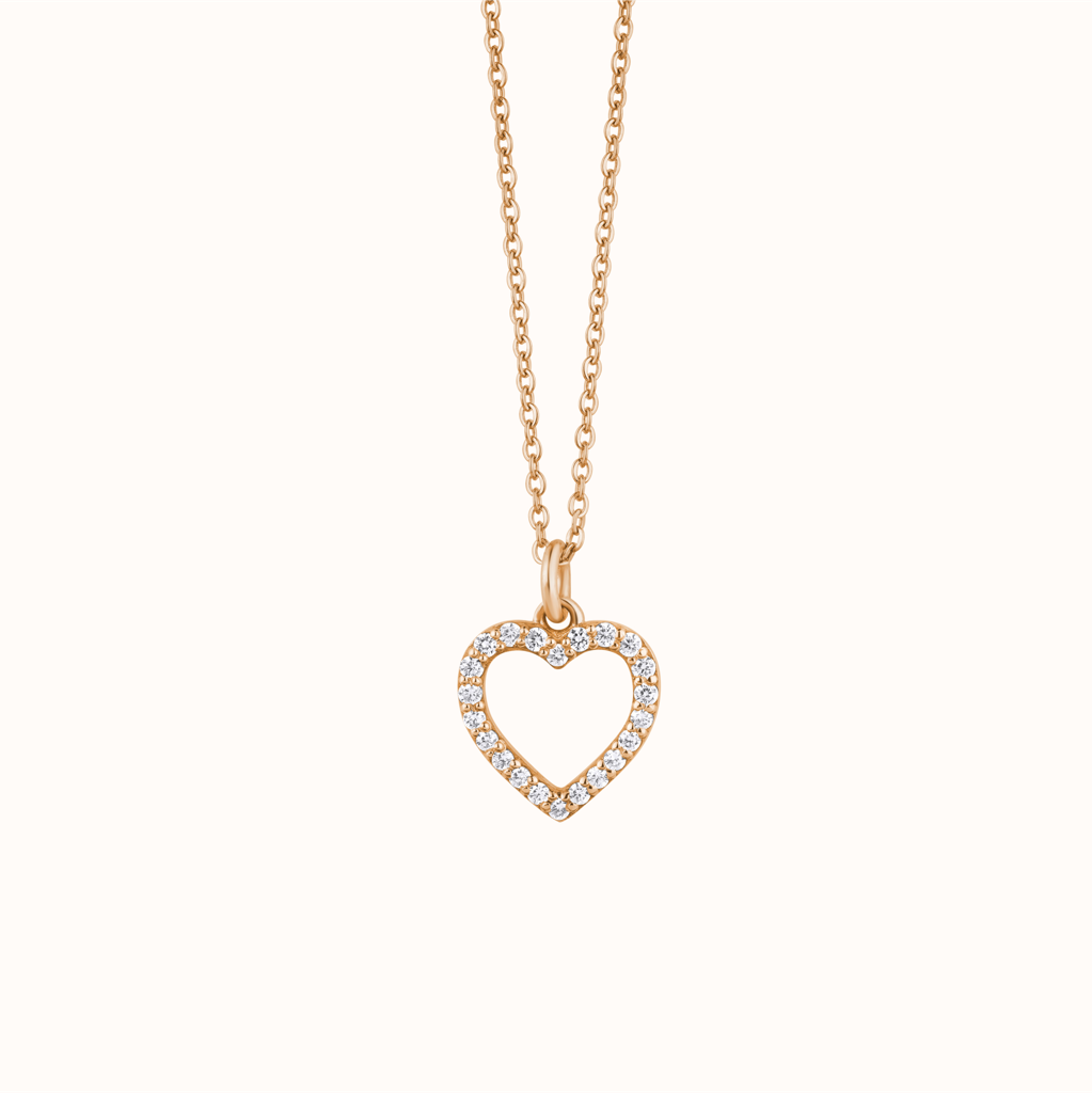 Diamond Setting Heart Pendant : KNC0059