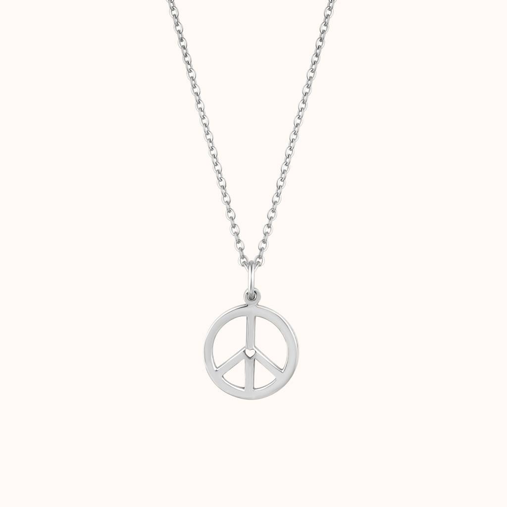 Harmony Peace Symbol Necklace : KNC0061-RG