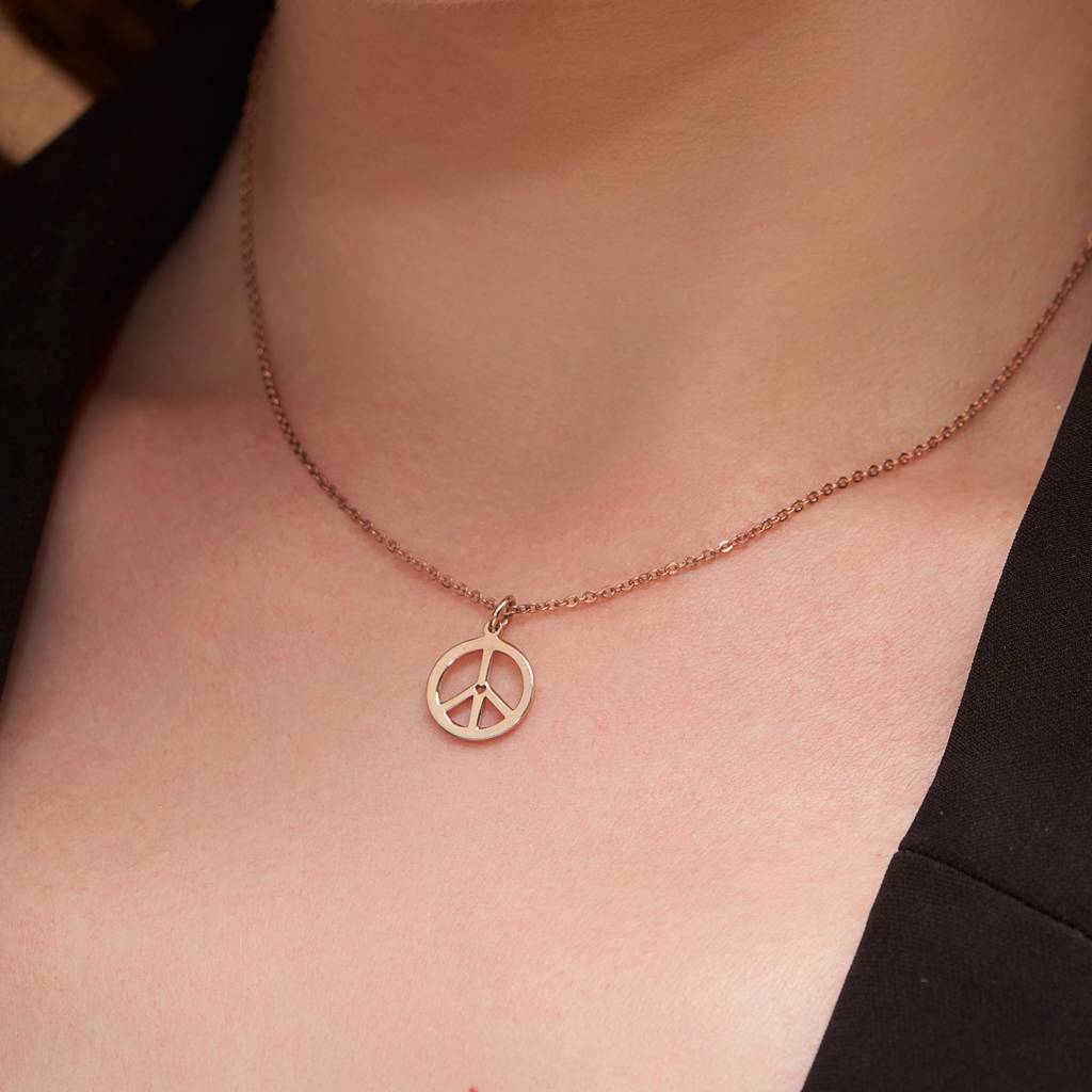 Harmony Peace Symbol Necklace : KNC0061