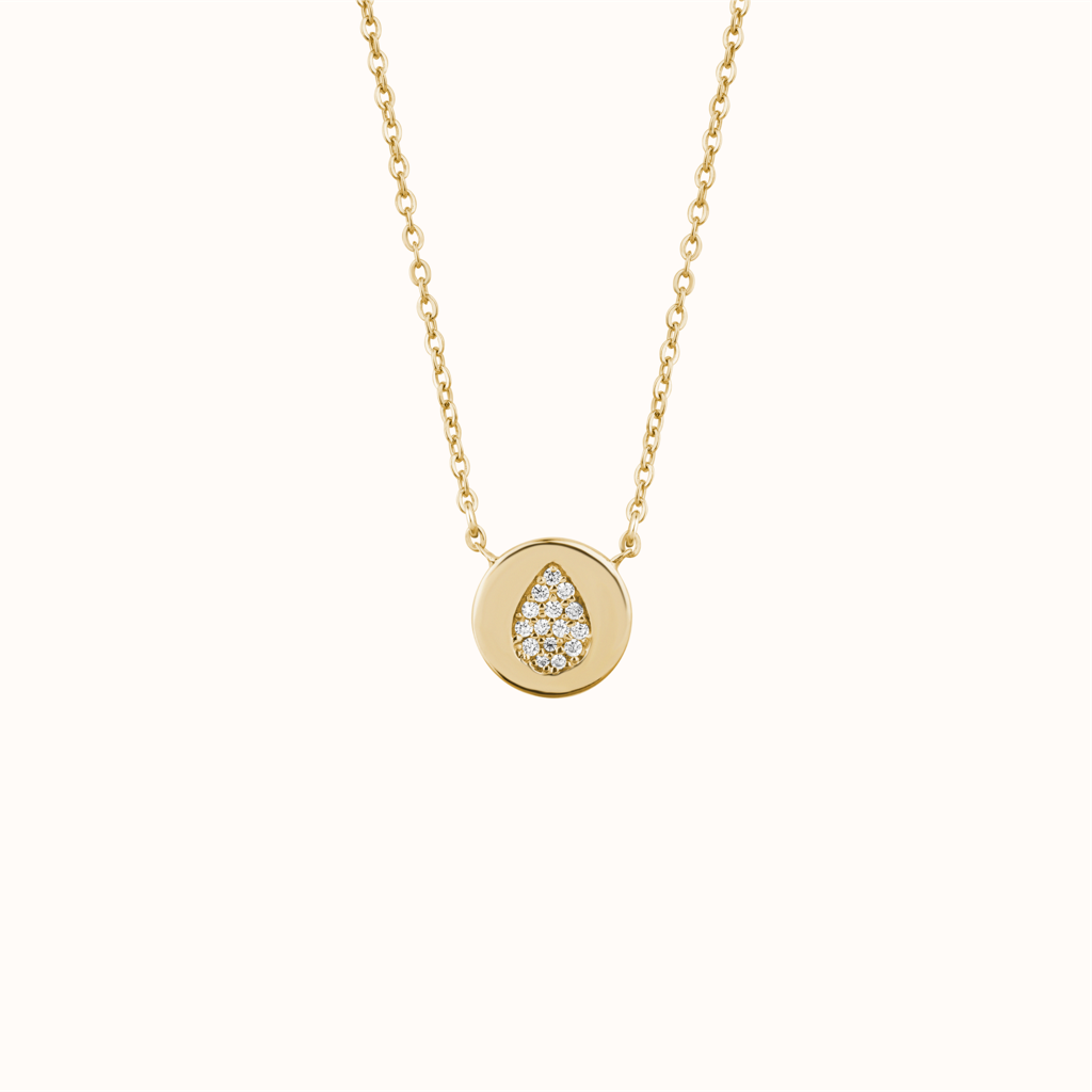 Teardrop Pendant Necklace : KNC0069