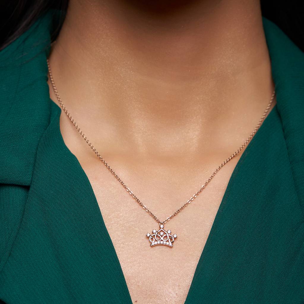 Crown Style Pendant Necklace : KNP0007