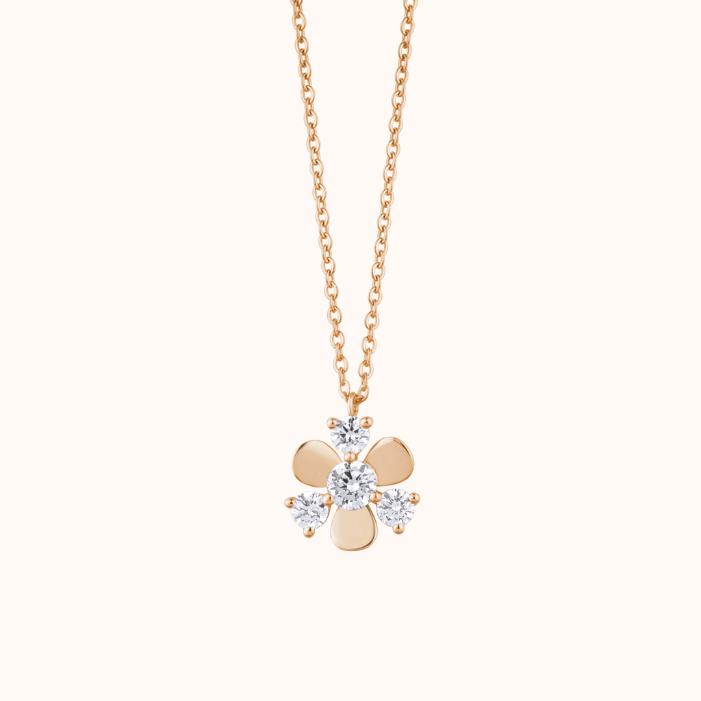 Diamond Setting Flower Pendant : KNP0013