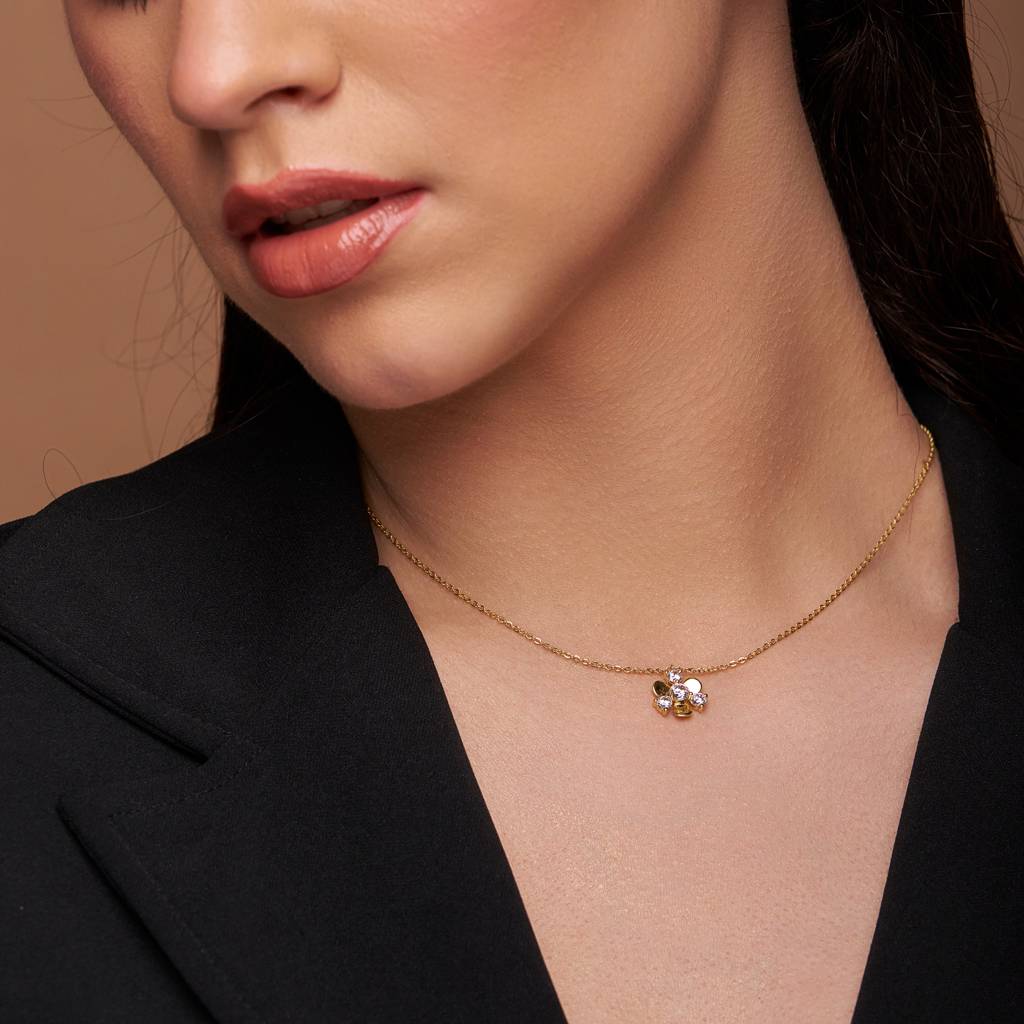 Diamond Setting Flower Pendant : KNP0013