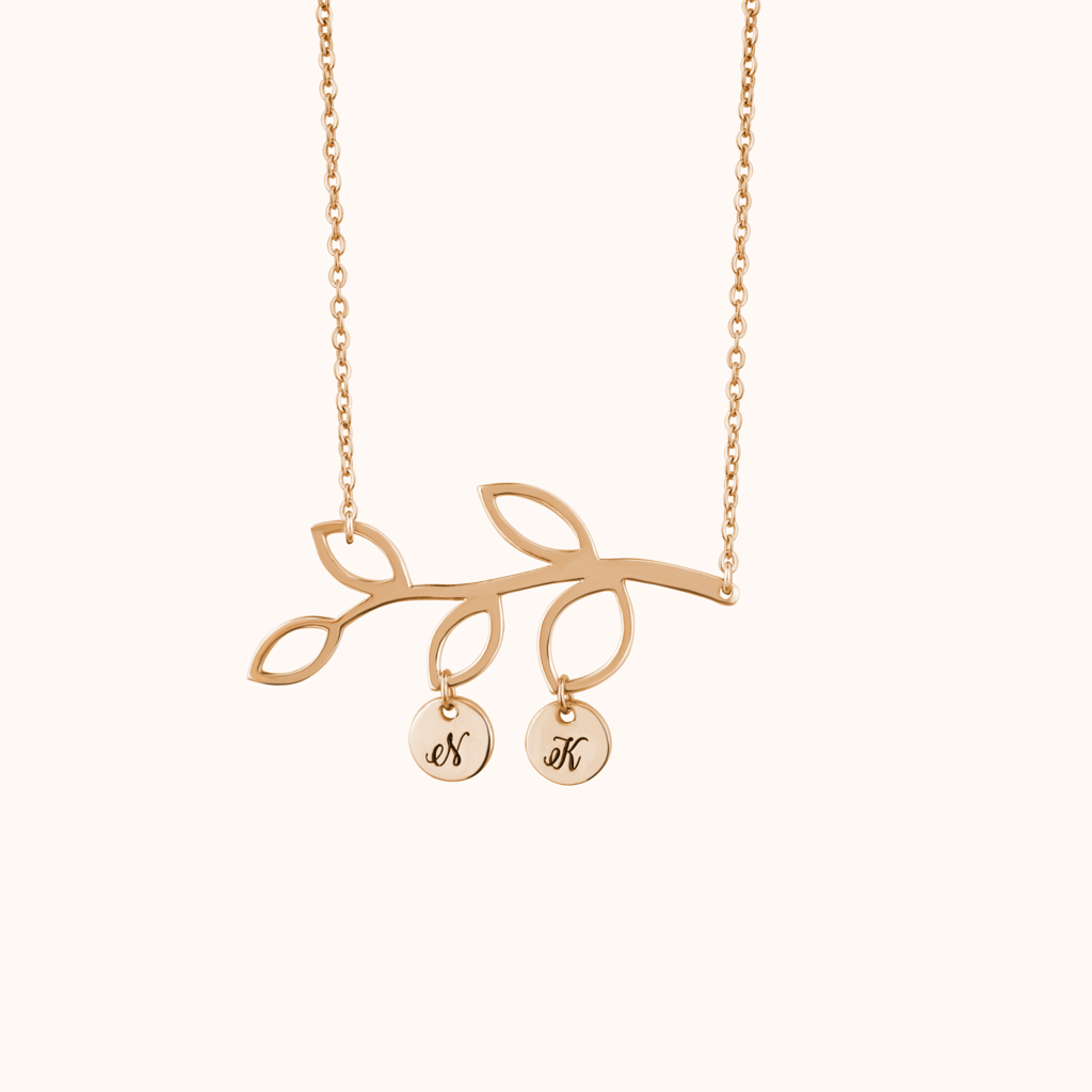 Branch Couple Letter Necklace : KNP0039