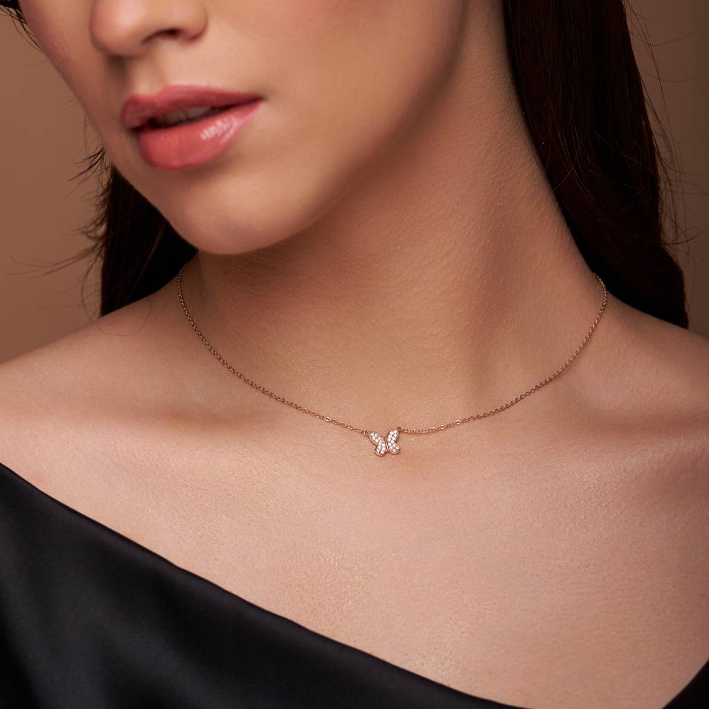 Dazzling Butterfly Necklace : KNP0043