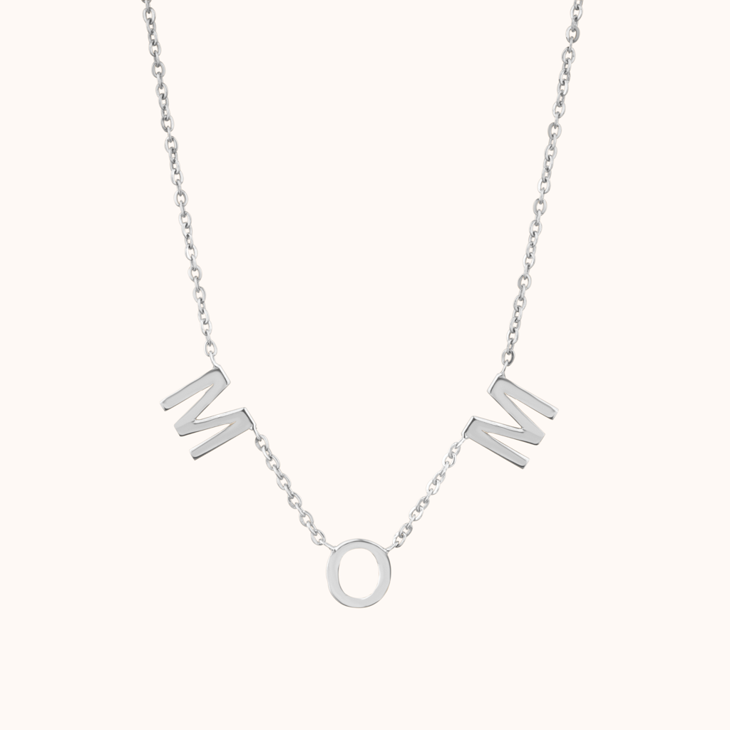 Customizable 'Mom' Necklace : KNPR0003-RG