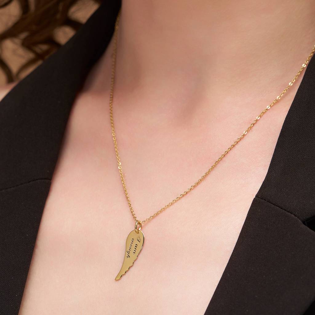 Graceful Leaf Personalized Necklace : KNPR0013