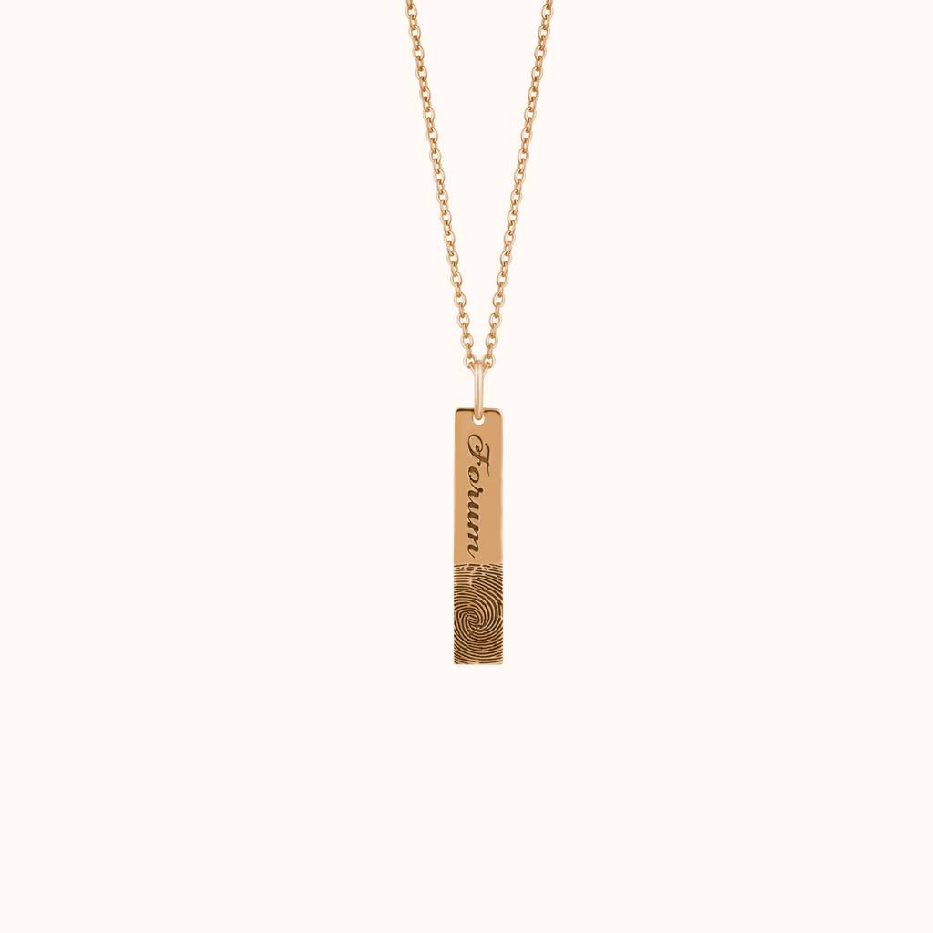 Fingerprint Imprint Name Pendant : KNPR0019