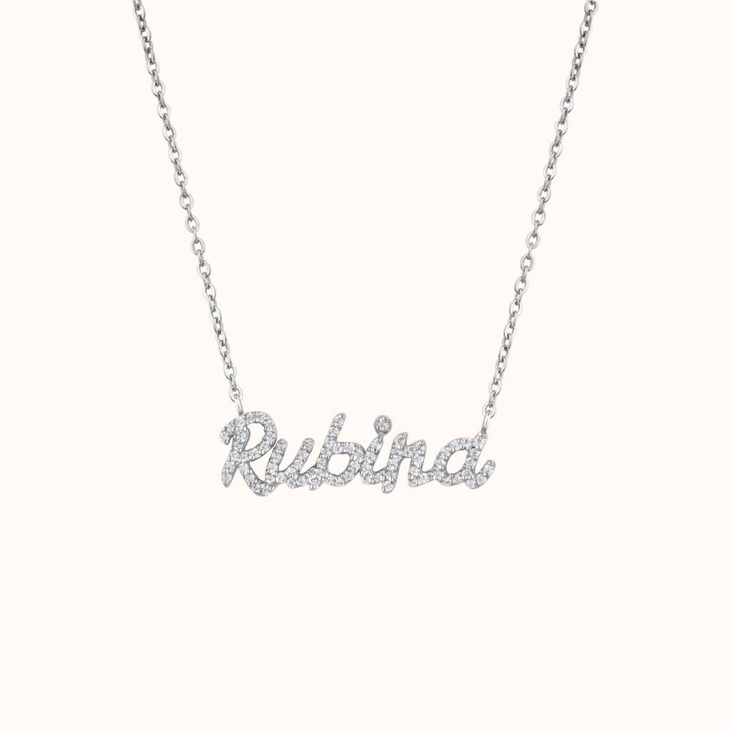 Diamond Personalized Necklace : KNPR0023-RG