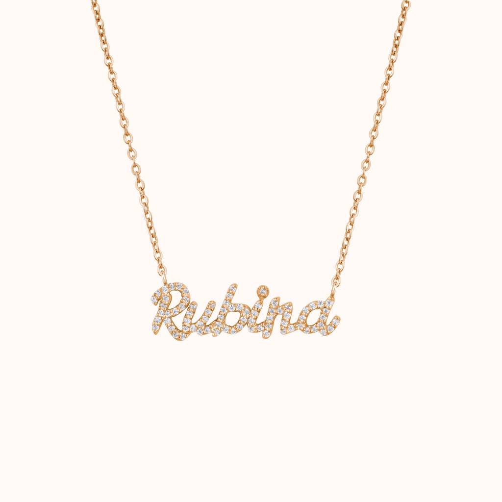 Diamond Personalized Necklace : KNPR0023