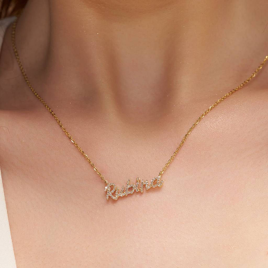 Diamond Personalized Necklace : KNPR0023