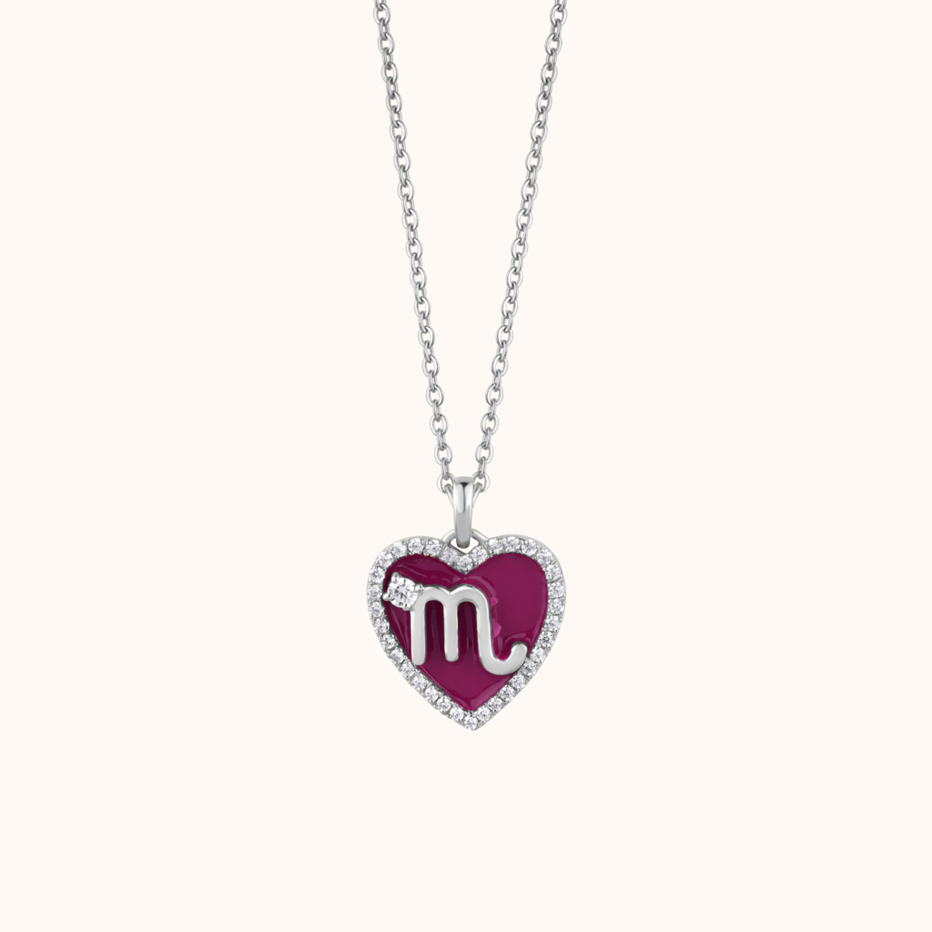 Custom Enamel Silver Necklace : KNPR0025