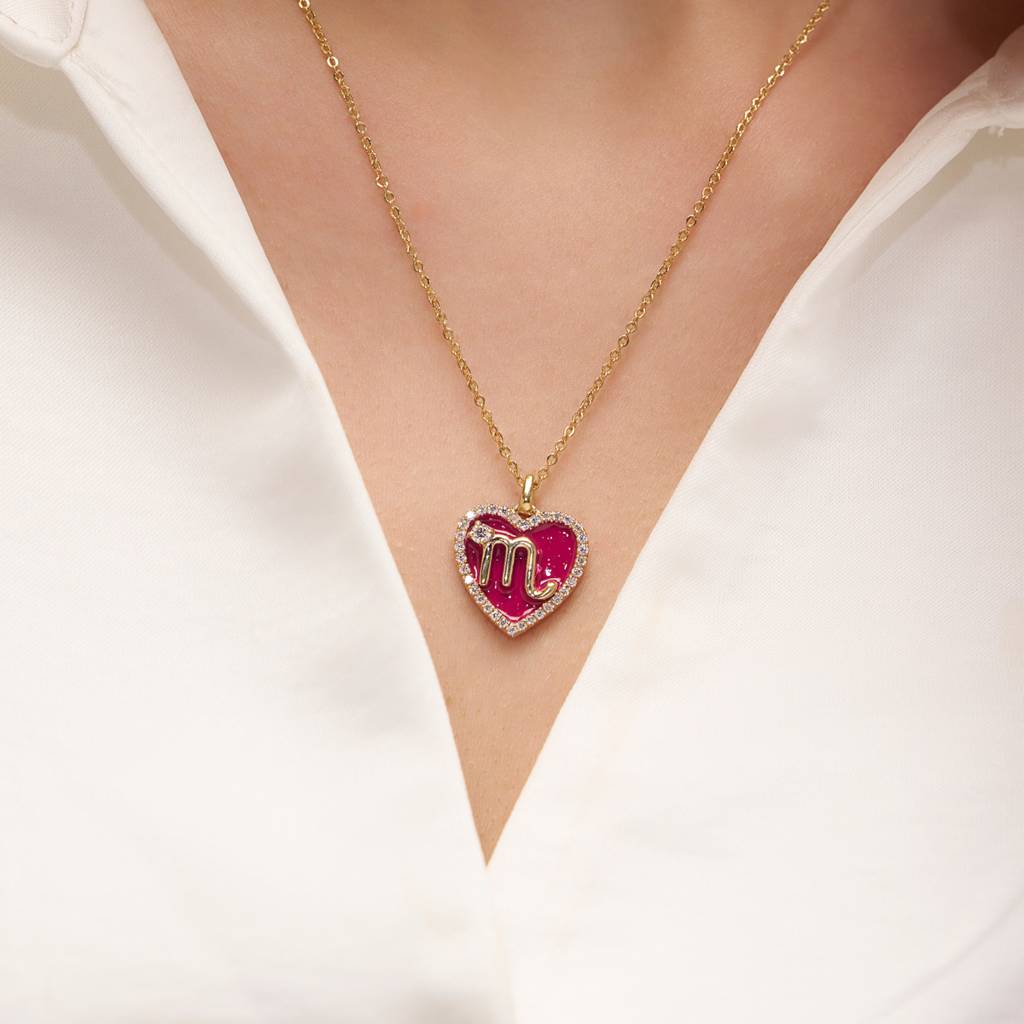 Custom Enamel Silver Necklace : KNPR0025
