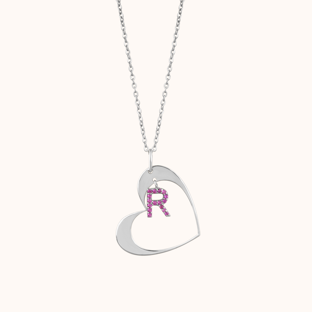 Heart-Shaped Custom Pendant : KNPR0033-RG