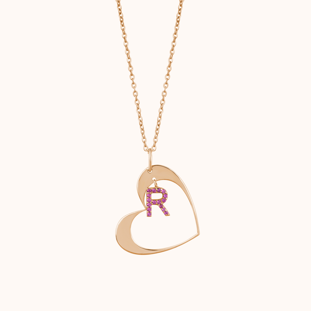 Heart-Shaped Custom Pendant : KNPR0033