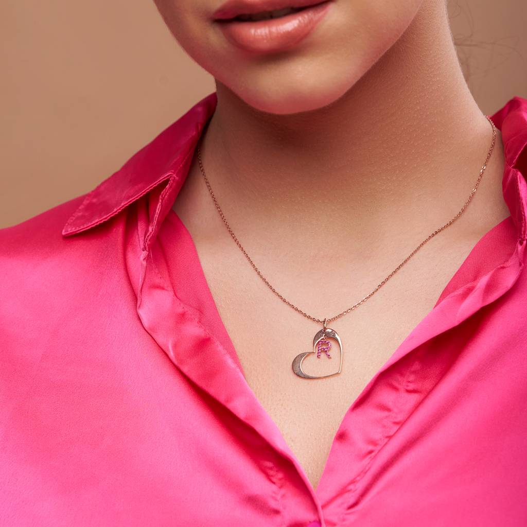 Heart-Shaped Custom Pendant : KNPR0033