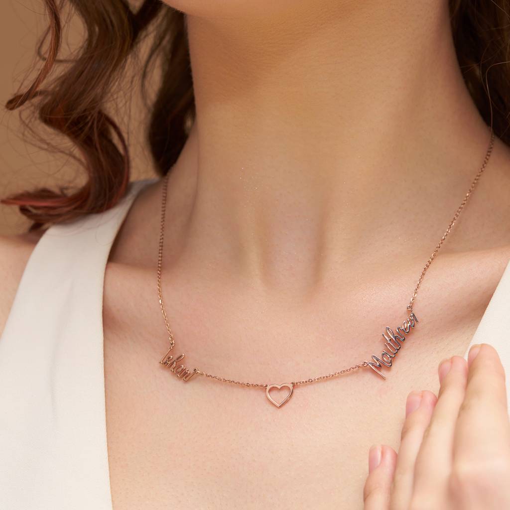 Custom Two-Name Necklace : KNPR0036