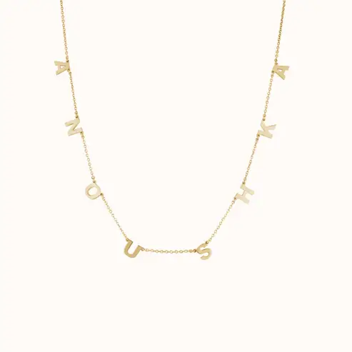 Minimalist Name Necklace : KNPR0037