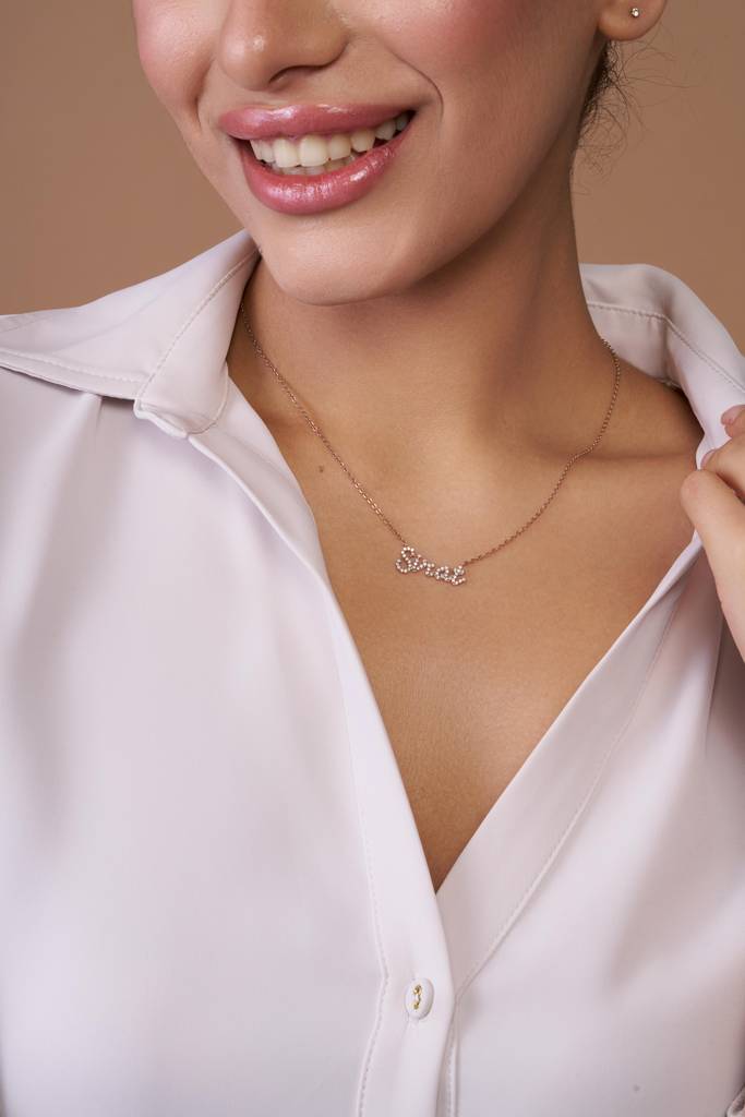 Sirat Silver Name Necklace : KNPR0045