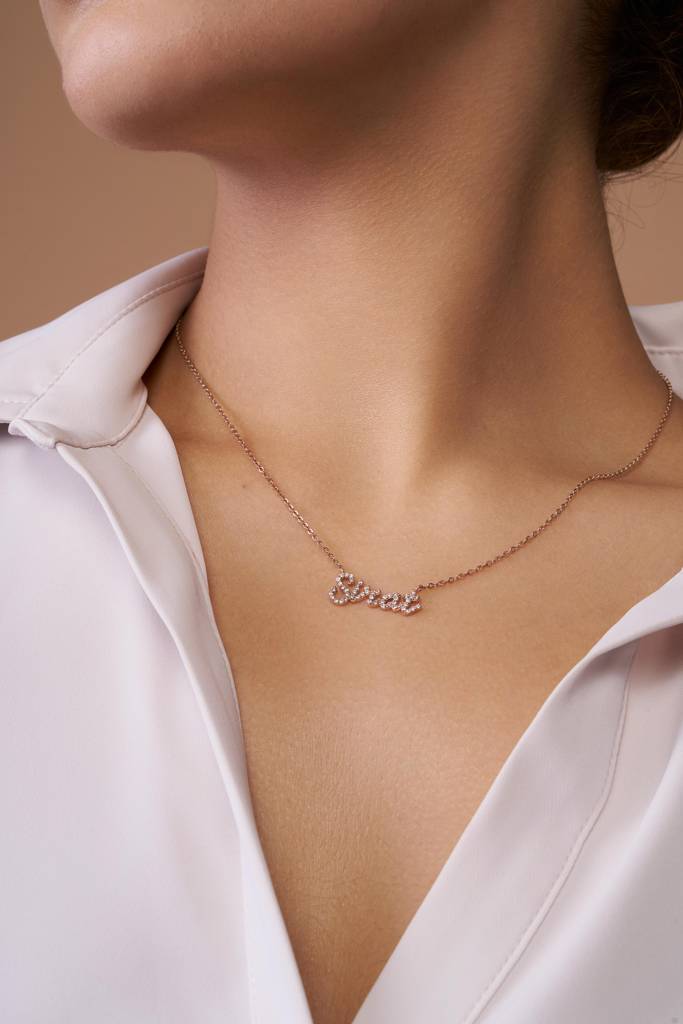 Sirat Silver Name Necklace : KNPR0045