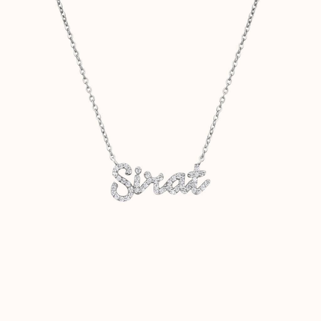Sirat Silver Name Necklace : KNPR0045