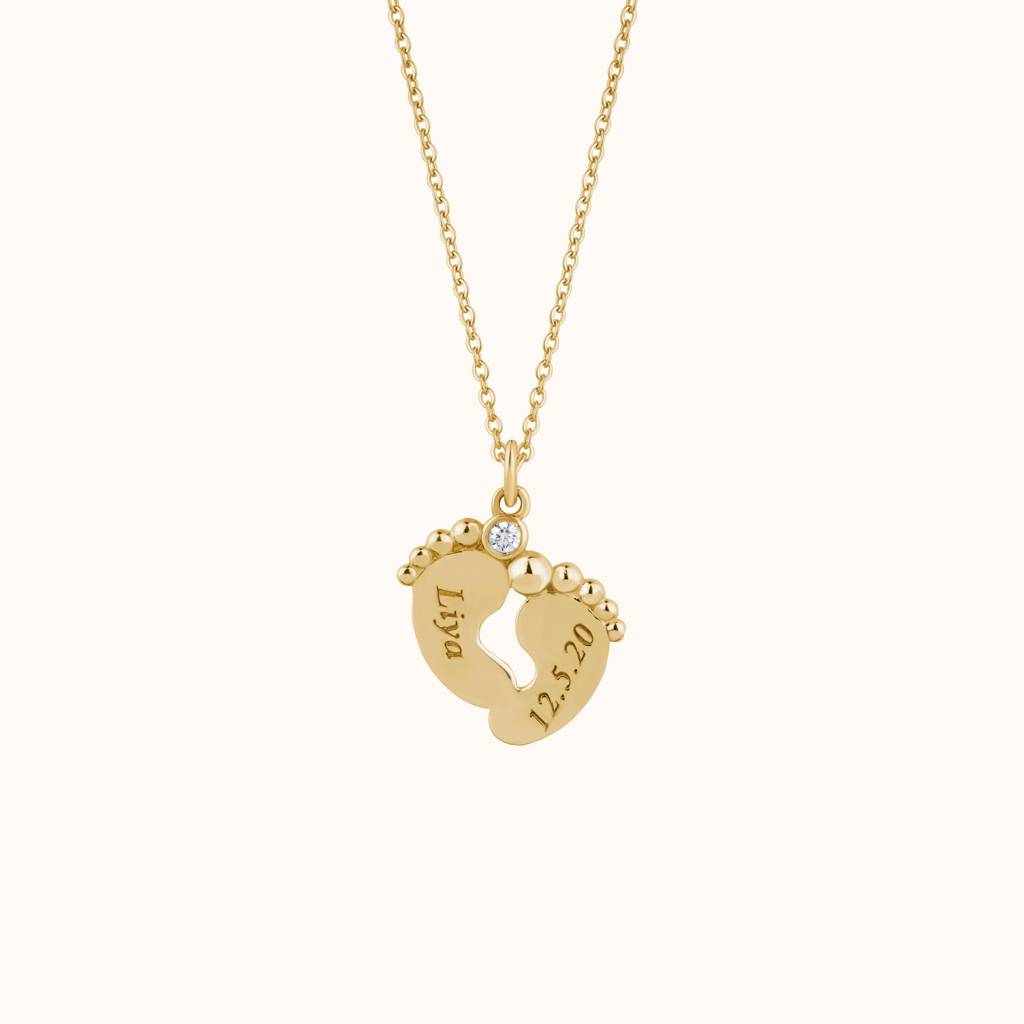 Baby Feet Custom Necklace : KNPR0051