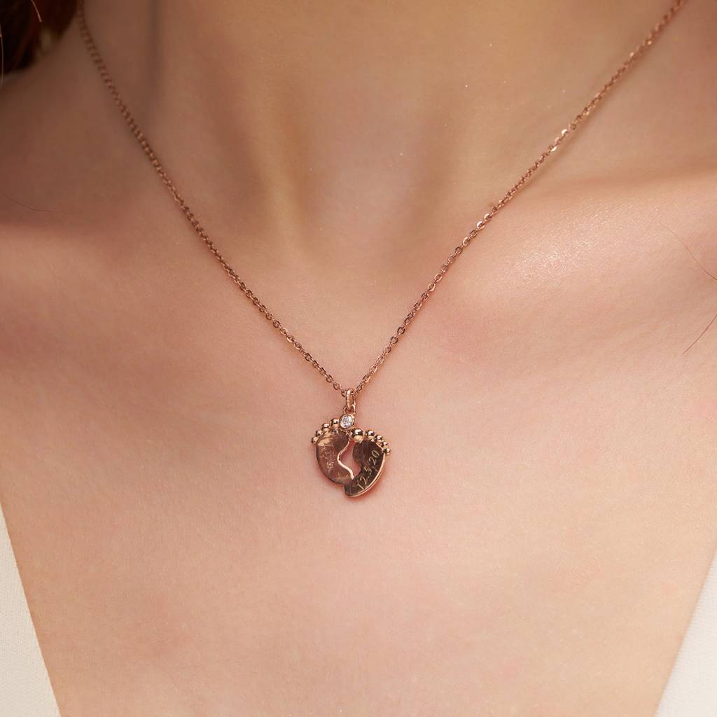 Baby Feet Custom Necklace : KNPR0051
