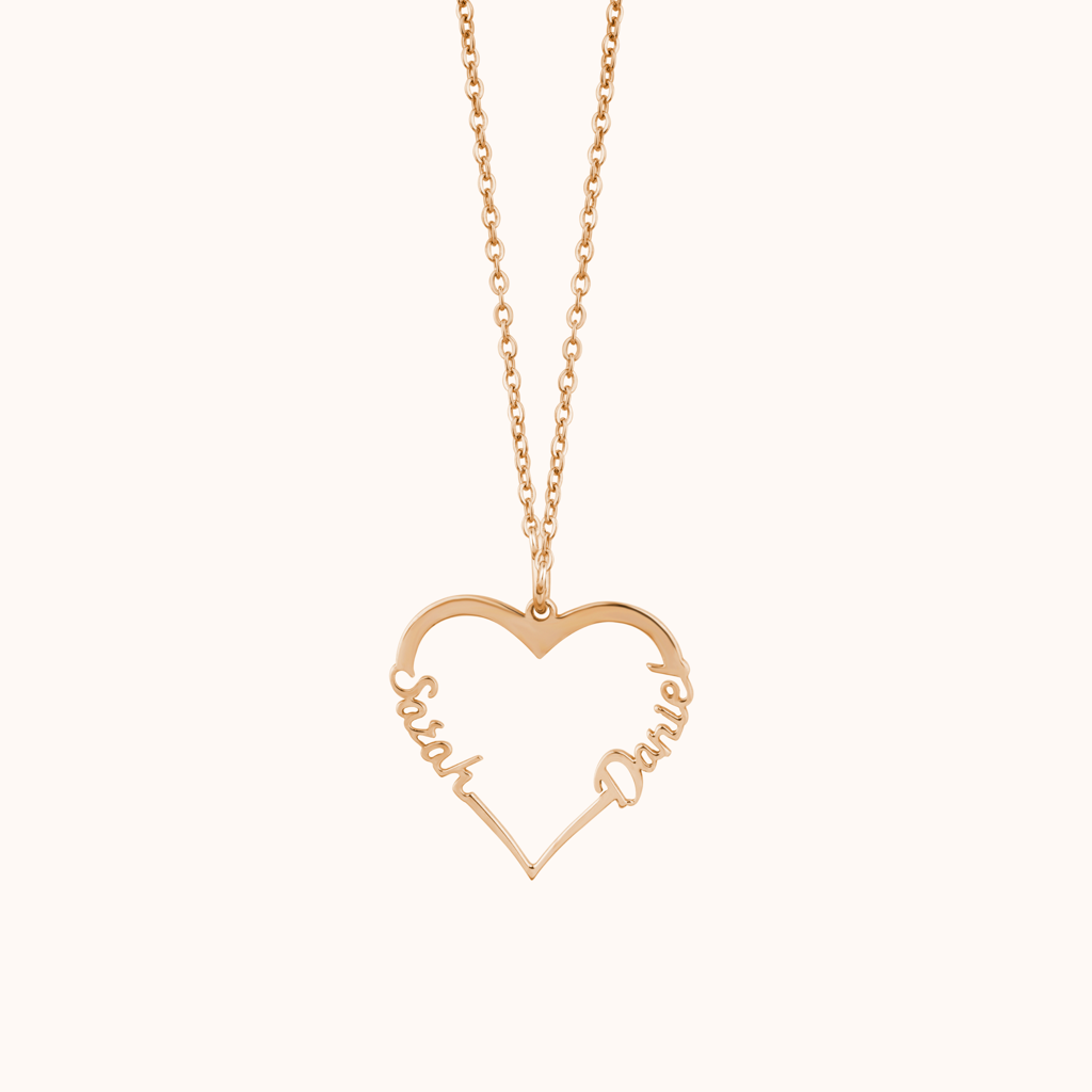 Heart Style Couple Necklace : KNPR0052