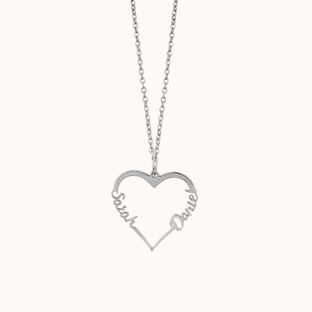Heart Style Couple Necklace : KNPR0052