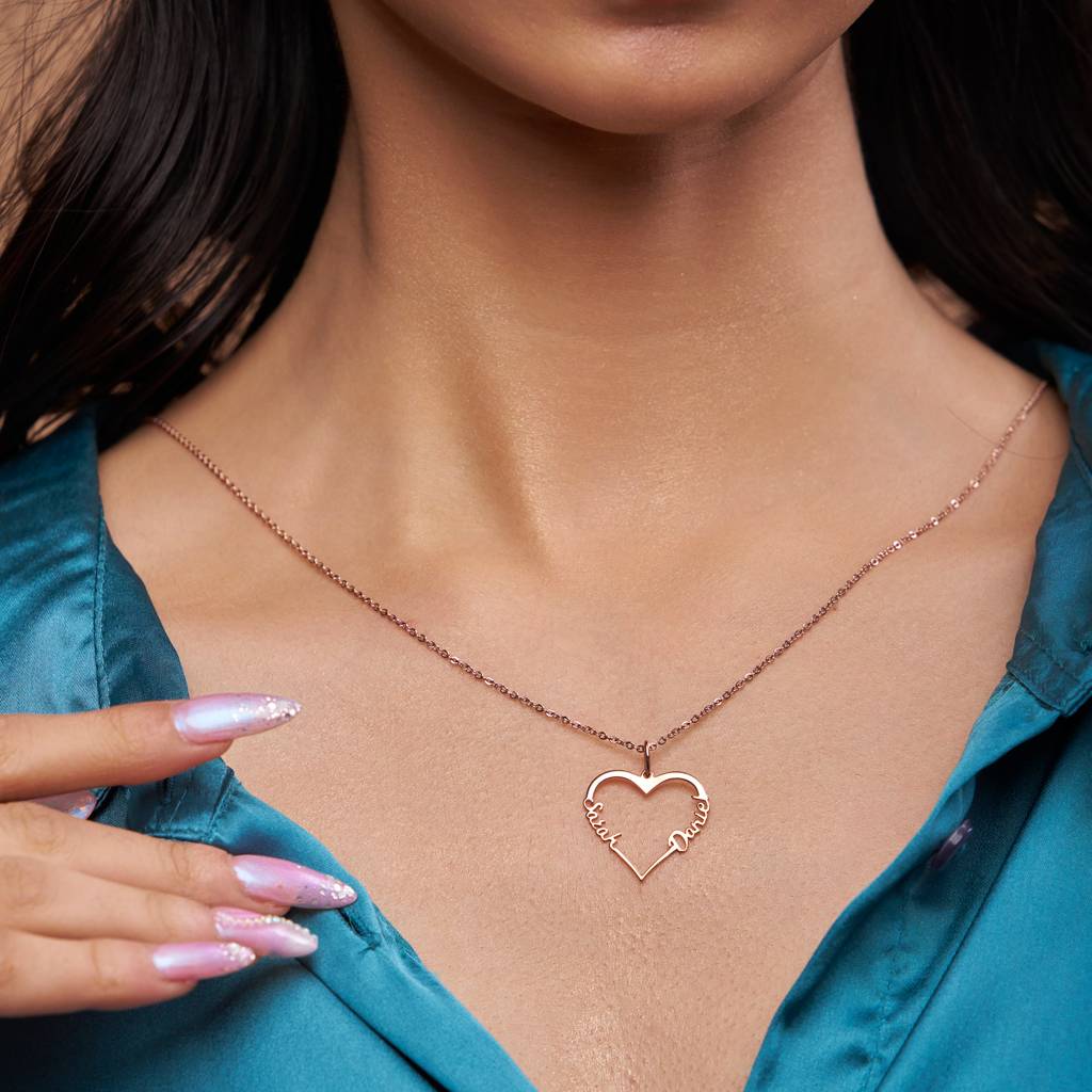 Heart Style Couple Necklace : KNPR0052