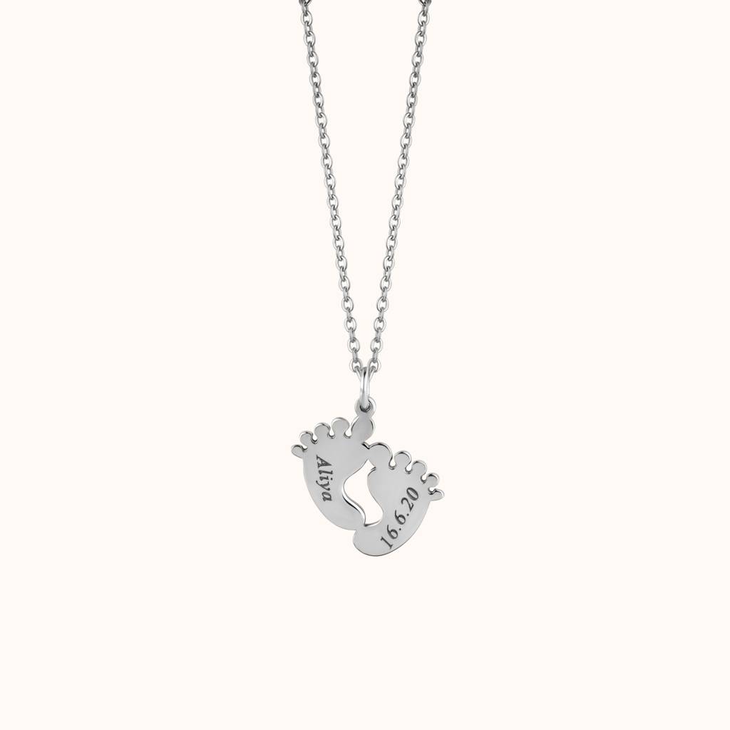 Custom Baby Feet Necklace : KNPR0060
