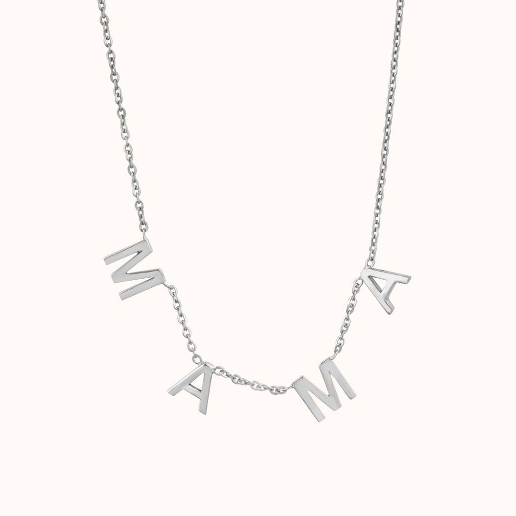 Silver Mama Necklace : KNPR0069-RG