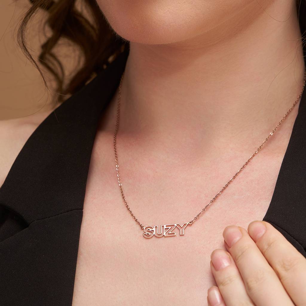 18K Gold Vermeil Personalized Name Necklace Personalized Name