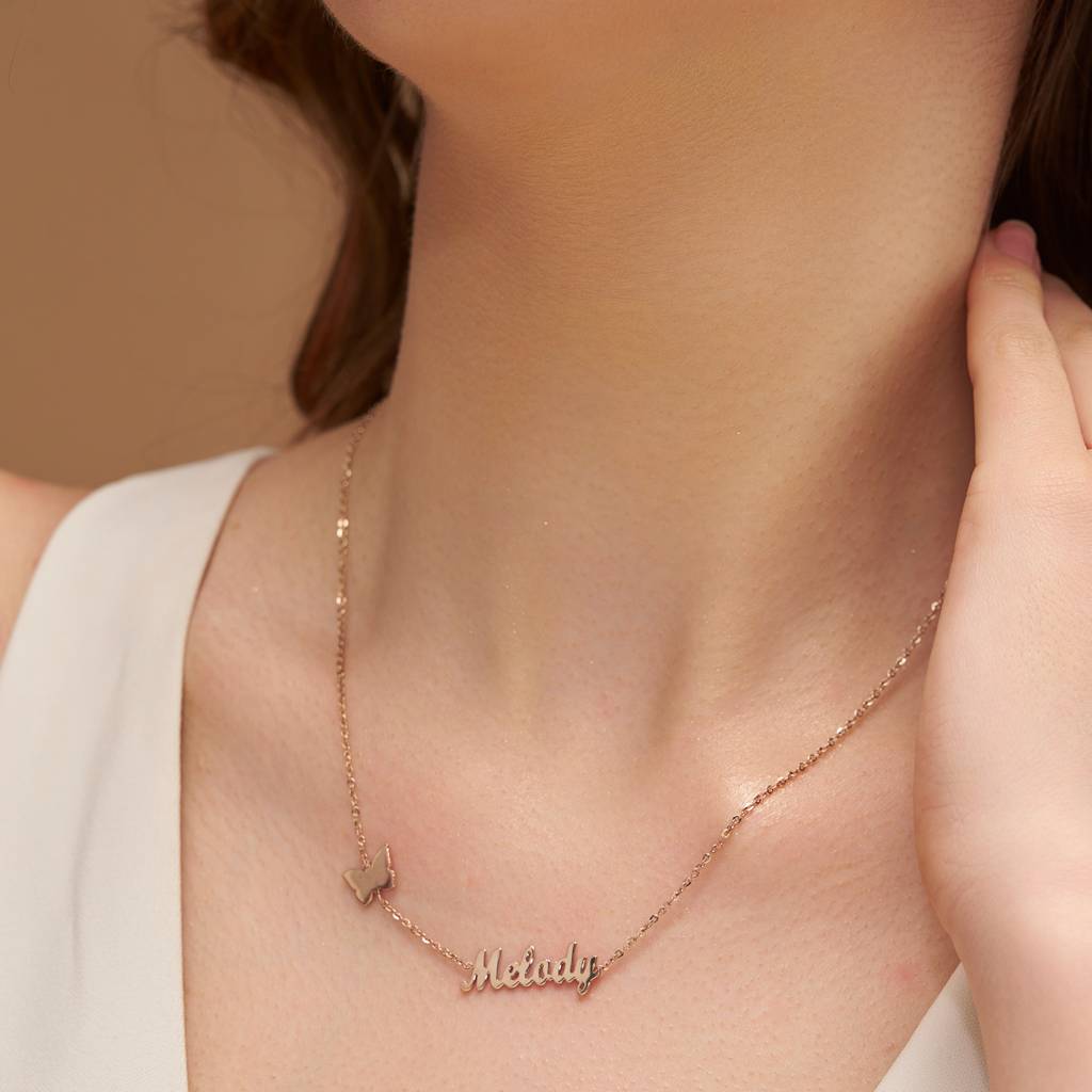 Customize Name Silver Necklace : KNPR0076