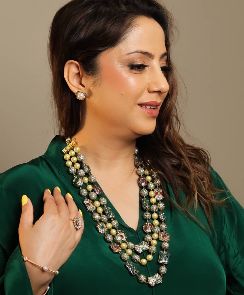 Iqraar Beads Necklace Set : KNS186