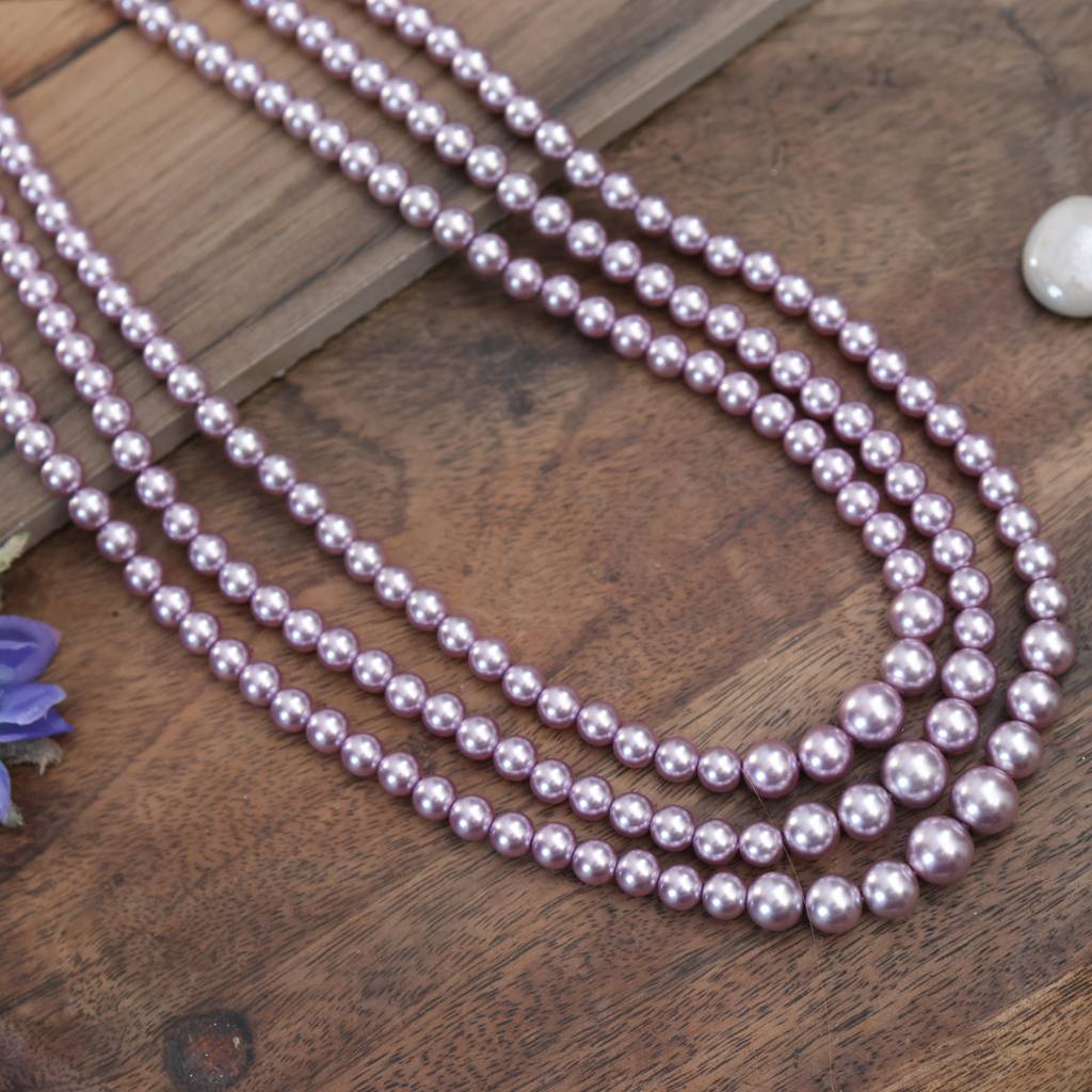 Gulaab Pink Toned Layered Necklace : KNS277