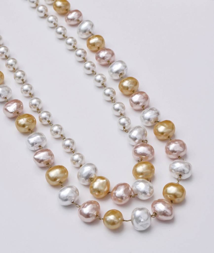 Samridhi Pastel Pearl Necklace : KNS285